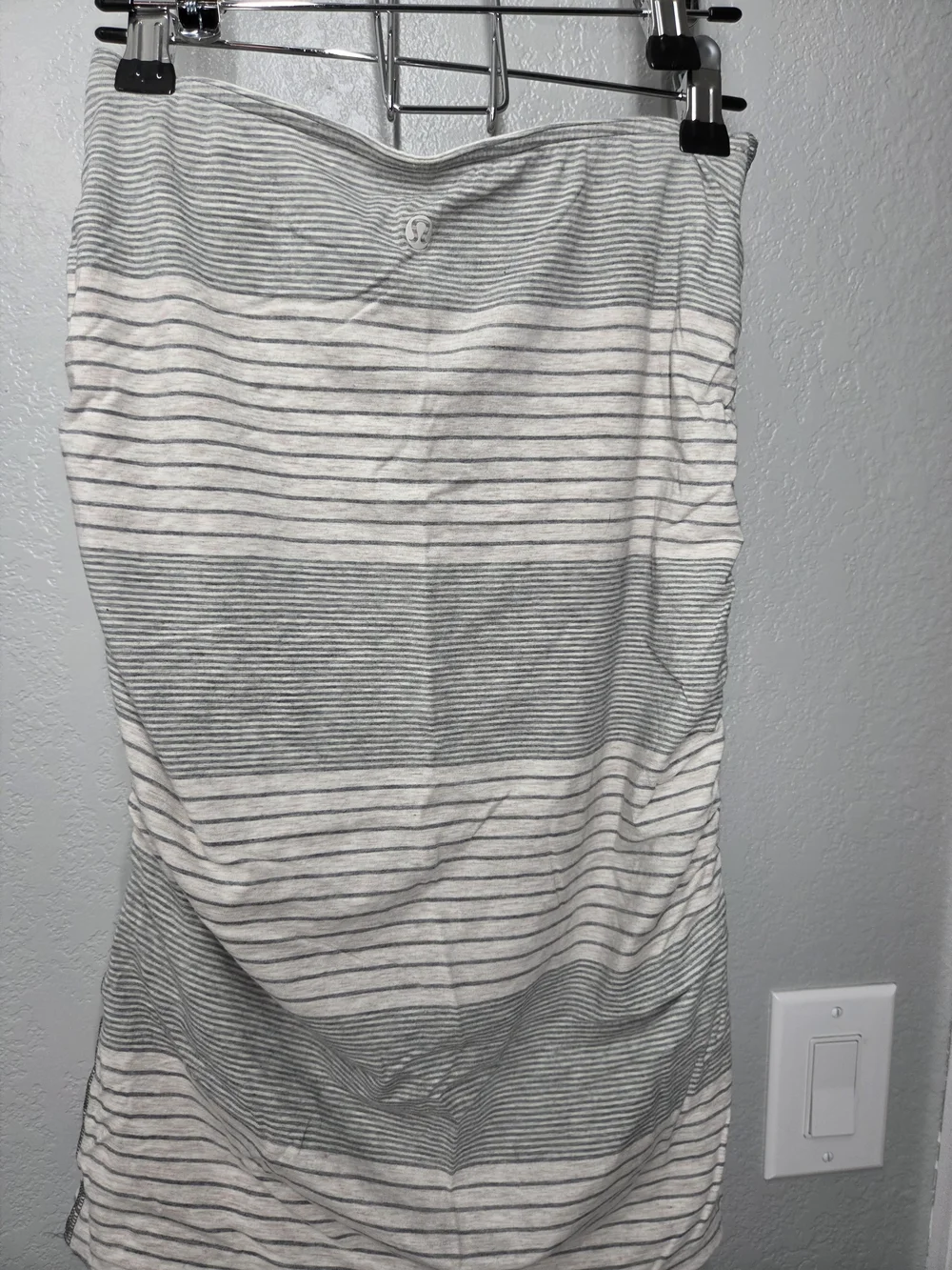 Lululemon Breezy Skirt Heathered oatmeal stripe reversible